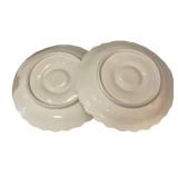 DR - Vintage Oyster Platters - Set of 2 Floral Design