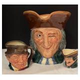 DR - Three Royal Doulton Toby Mugs