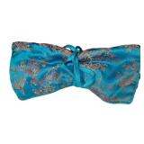 DR - Embroidered Silk Pouches in Hues of Blues