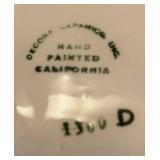 DR - Vintage Decora Hand Painted California Ceramic Wall Decor