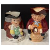 DR - Royal Doulton Toby Jug & Staffordshire Toby Jug Pair
