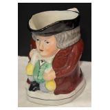 DR - Royal Doulton Toby Jug & Staffordshire Toby Jug Pair