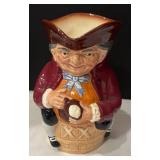 DR - Royal Doulton Toby Jug & Staffordshire Toby Jug Pair