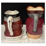 DR - Royal Doulton Toby Jug & Staffordshire Toby Jug Pair
