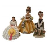 DR - Three Pretty Lady Figurines Kelvin