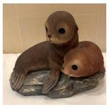 DR - Two Homco Seal Figurines