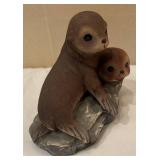 DR - Two Homco Seal Figurines