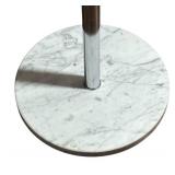 FR - Vintage Italian Arc Floor Lamp - Marble Base, Adjustable Neck