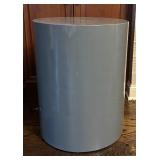 FR - Pair of Contemporary Gray Round Side Tables