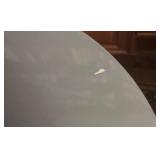 FR - Pair of Contemporary Gray Round Side Tables