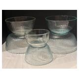 DR - Collection of Six Pyrex Glass Mixing Bowls