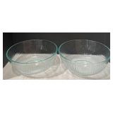 DR - Collection of Six Pyrex Glass Mixing Bowls