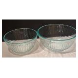 DR - Collection of Six Pyrex Glass Mixing Bowls