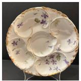 DR - Three Porcelain Oyster Plates by Haviland Limoges of France, Altrohlau of Austria and More