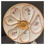 DR - Three Porcelain Oyster Plates by Haviland Limoges of France, Altrohlau of Austria and More