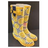 DR - New Serra Ladies Rain Boots - Lemon Print, Size 8