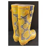 DR - New Serra Ladies Rain Boots - Lemon Print, Size 8
