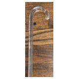 DR - Vintage Lucite Walking Cane - Crook Handle