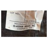 DR - O-Asian Designs Chair - Rattan Armchair With Beige Upholstery