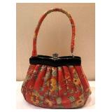 DR - Handbag - Floral Pattern with Black Frame
