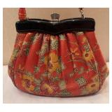 DR - Handbag - Floral Pattern with Black Frame