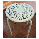 DR - Pair of Turquoise Metal Plant Stands