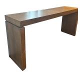 LR - Brown Wood Console Table