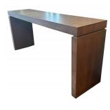 LR - Brown Wood Console Table
