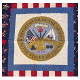 LR - Department of the Army Motif Quilt