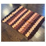 LR - Amazing Vintage Afghan  - Zigzag Chevron Pattern