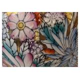 DR - Asian Style Ceramic Planter Pot - Floral Enamel Pattern