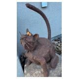 FY - Cast Iron Cat Statue - Outdoor Garden Decor