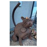 FY - Cast Iron Cat Statue - Outdoor Garden Decor