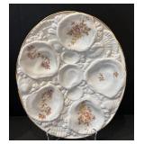 LR - Three Oyster Plates by Martin Limoges of France, Weimar and More