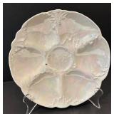 LR - Three Oyster Plates by Martin Limoges of France, Weimar and More