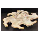 LR - Three Oyster Plates by Martin Limoges of France, Weimar and More