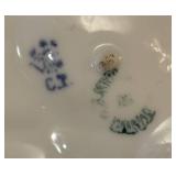 LR - Three Oyster Plates by Martin Limoges of France, Weimar and More