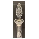DR - Vintage Crystal Decanter with Diamond-Cut Pattern