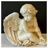 LR - Cherub Plastic Statue - 10 Inches Tall
