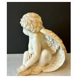 LR - Cherub Plastic Statue - 10 Inches Tall