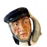 C11 - Five Vintage Character / Toby Jugs including Royal Doulton Character Jug Capt Ahab