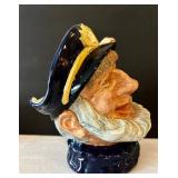 C11 - Five Vintage Character / Toby Jugs including Royal Doulton Character Jug Capt Ahab