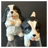 C1 - Six Ceramic Beagle Dog Figurines - Tallest 3 in