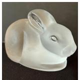 Frosted Glass Animal Figurines - Bunny, Cat, Chick, Snail (Lot of 4)