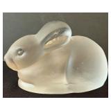 Frosted Glass Animal Figurines - Bunny, Cat, Chick, Snail (Lot of 4)