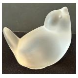 Frosted Glass Animal Figurines - Bunny, Cat, Chick, Snail (Lot of 4)
