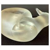 Frosted Glass Animal Figurines - Bunny, Cat, Chick, Snail (Lot of 4)