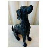 C1 - Black Cast Iron Dogs - Tallest 8 in (Lot of 2)