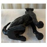 C1 - Black Cast Iron Dogs - Tallest 8 in (Lot of 2)