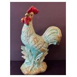 C1 - Aqua Colored Ceramic Chicken Figurine